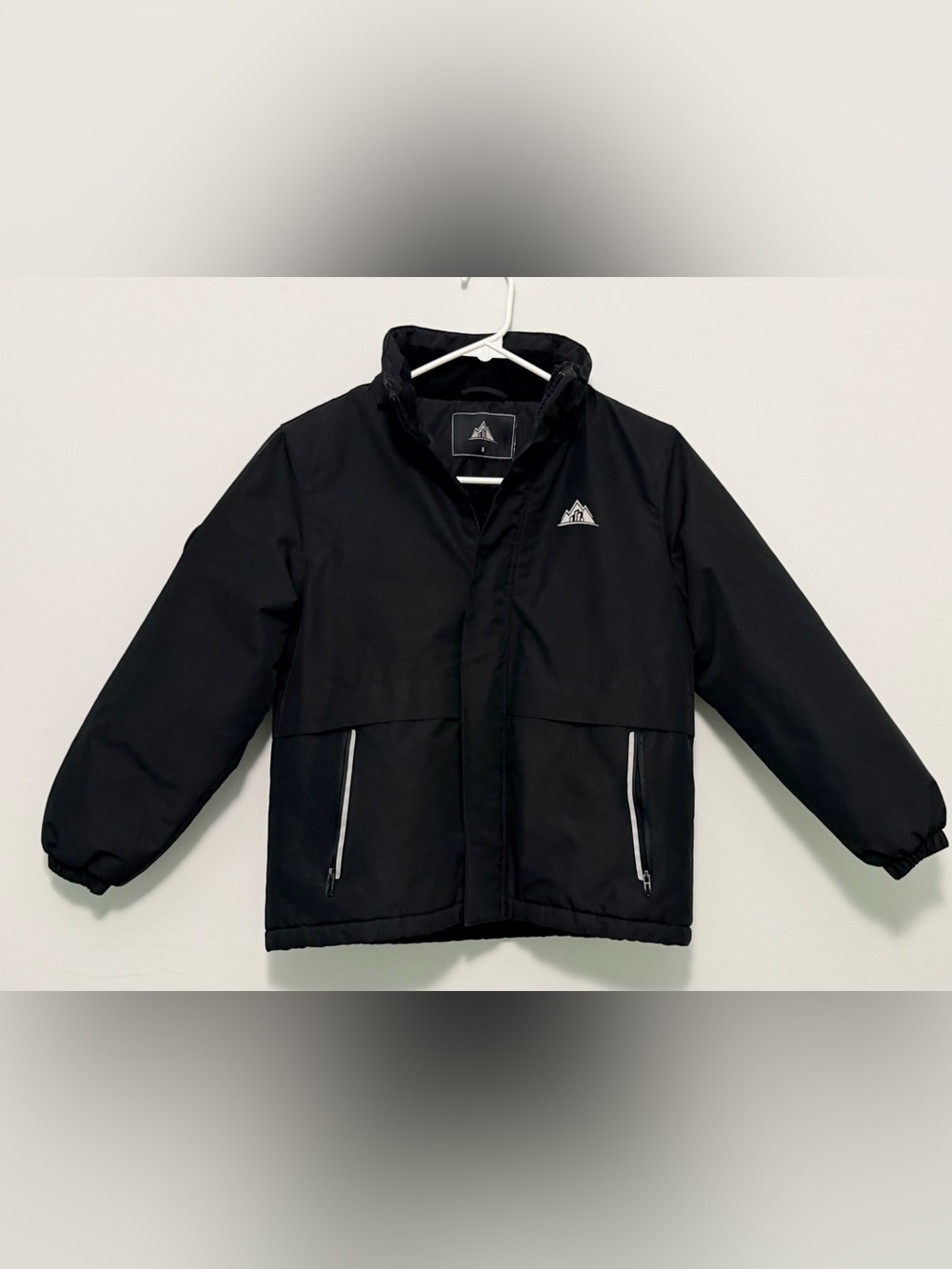 MOERDENG Kids Waterproof Ski Jacket size 8 black